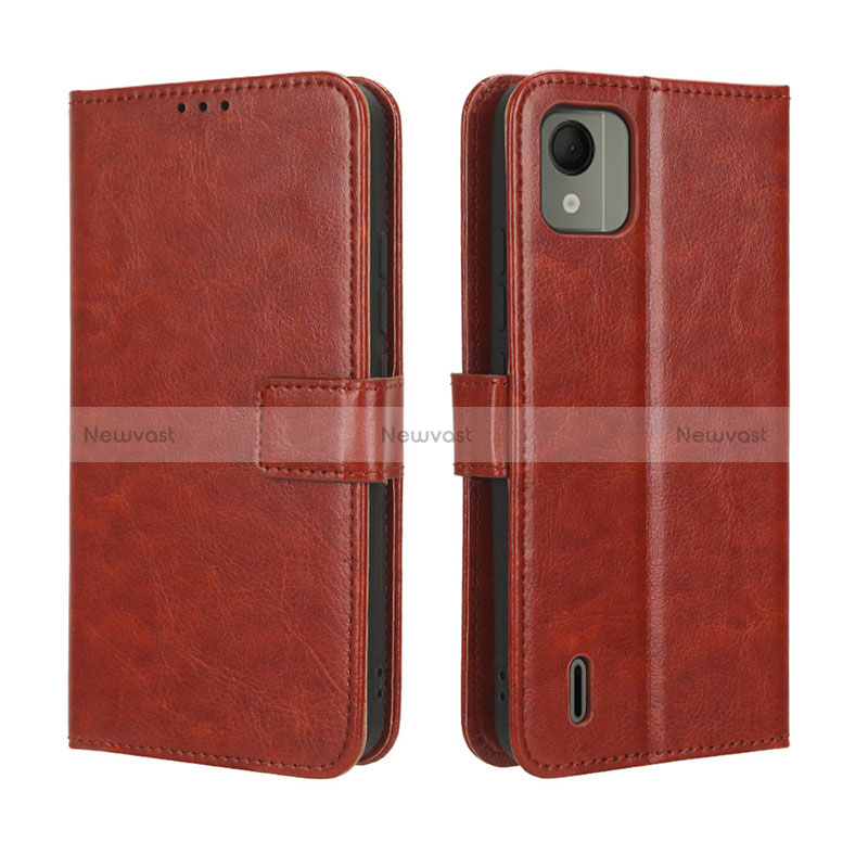 Leather Case Stands Flip Cover Holder BY5 for Nokia C110