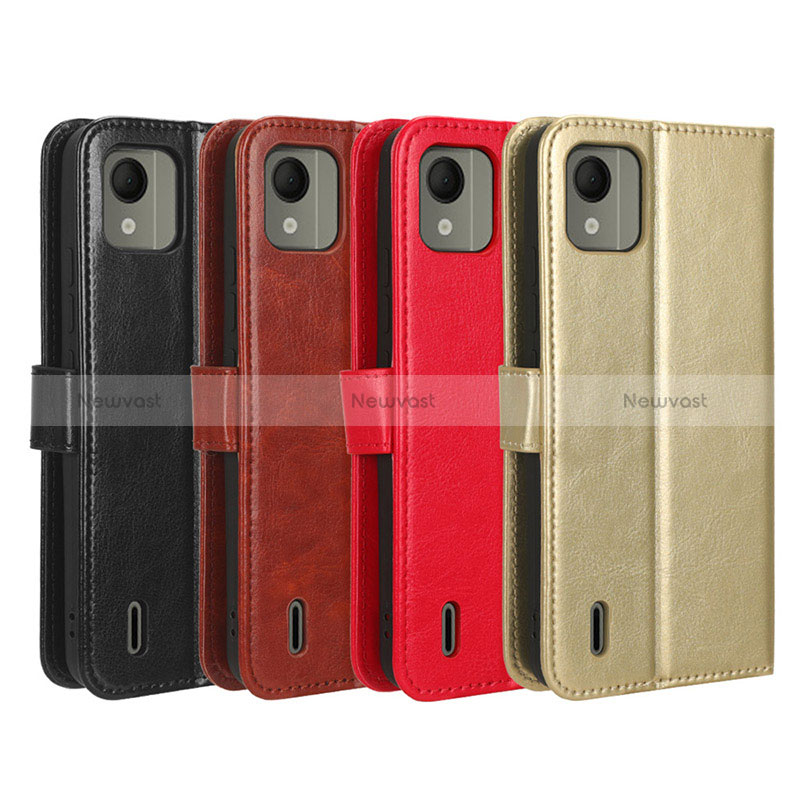 Leather Case Stands Flip Cover Holder BY5 for Nokia C110