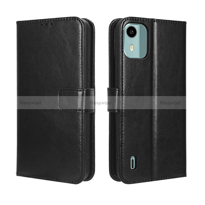 Leather Case Stands Flip Cover Holder BY5 for Nokia C12 Plus