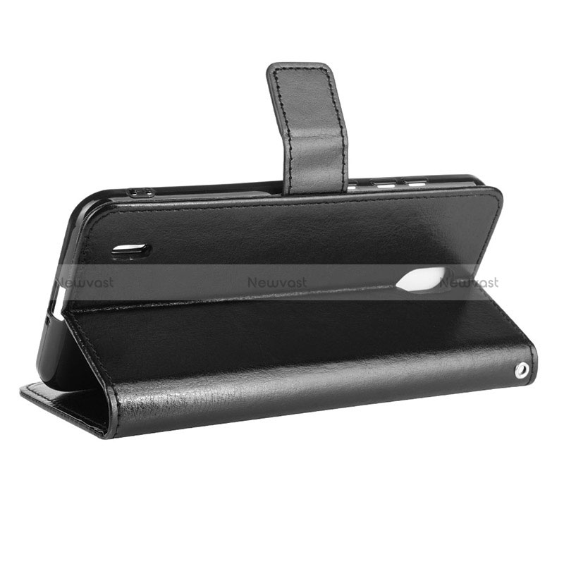 Leather Case Stands Flip Cover Holder BY5 for Nokia C2