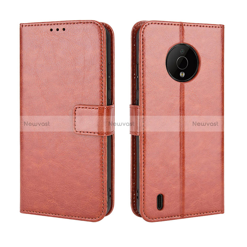 Leather Case Stands Flip Cover Holder BY5 for Nokia C200