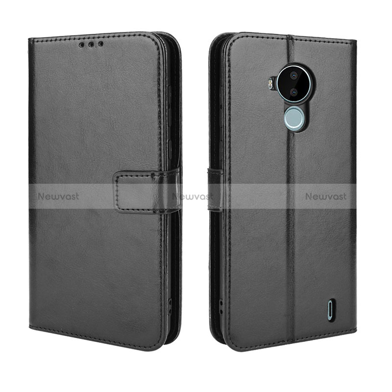 Leather Case Stands Flip Cover Holder BY5 for Nokia C30