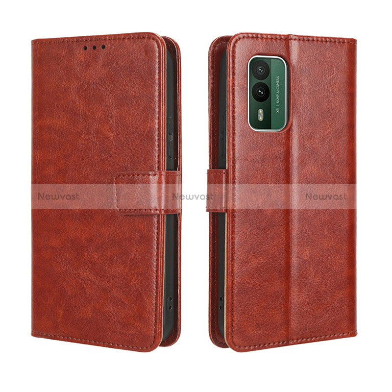 Leather Case Stands Flip Cover Holder BY5 for Nokia XR21