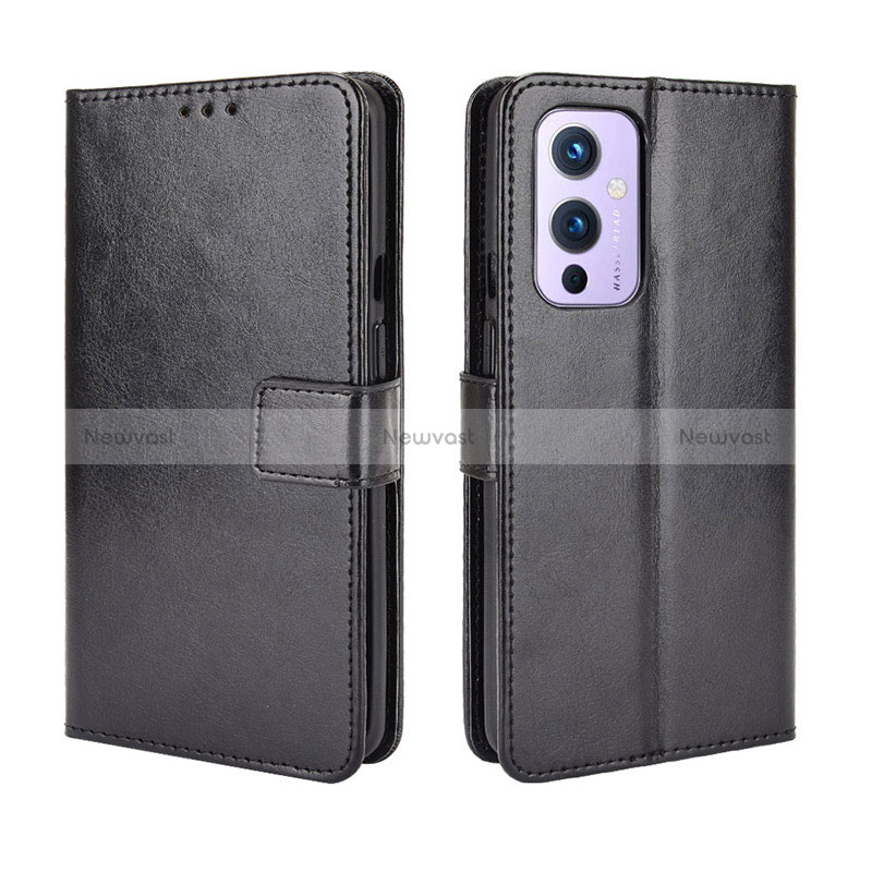 Leather Case Stands Flip Cover Holder BY5 for OnePlus 9 5G