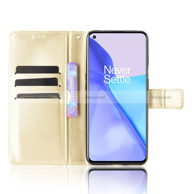 Leather Case Stands Flip Cover Holder BY5 for OnePlus 9 5G