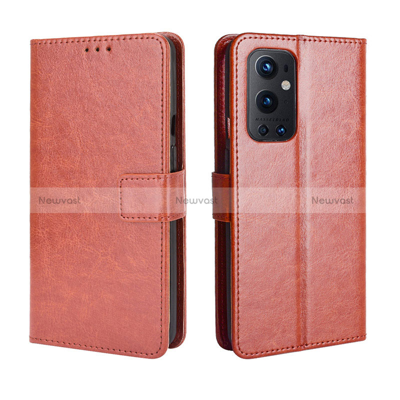 Leather Case Stands Flip Cover Holder BY5 for OnePlus 9 Pro 5G