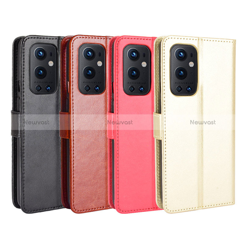 Leather Case Stands Flip Cover Holder BY5 for OnePlus 9 Pro 5G