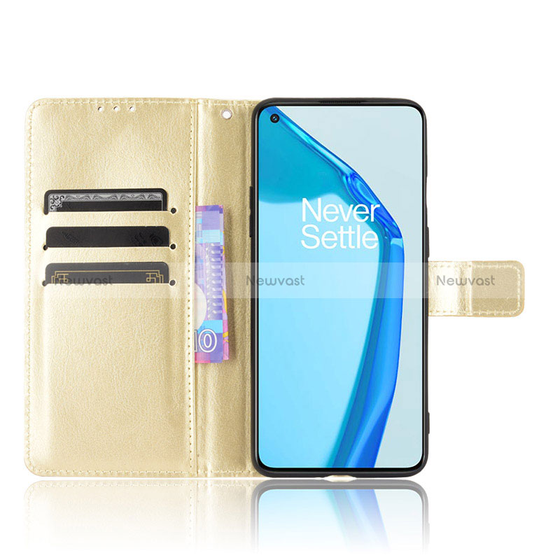 Leather Case Stands Flip Cover Holder BY5 for OnePlus 9R 5G