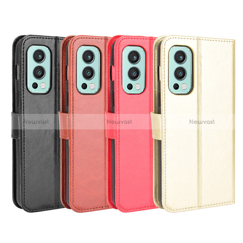 Leather Case Stands Flip Cover Holder BY5 for OnePlus Nord 2 5G