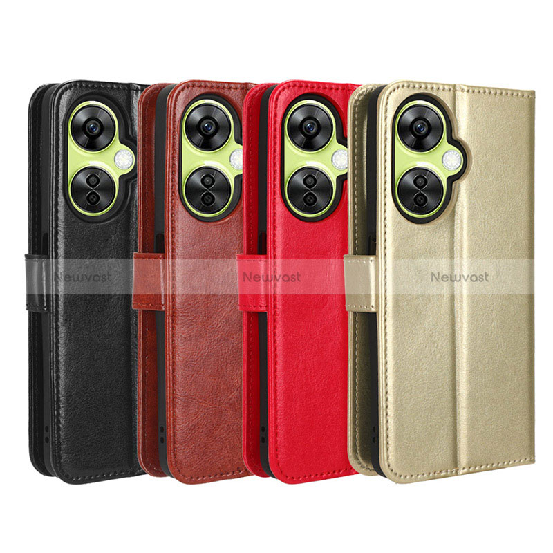 Leather Case Stands Flip Cover Holder BY5 for OnePlus Nord CE 3 Lite 5G