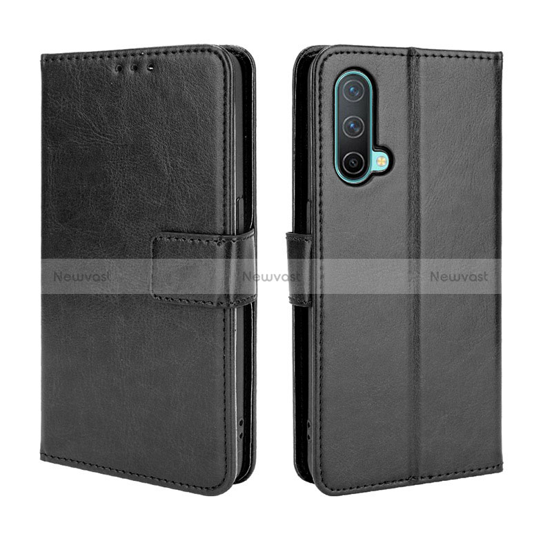 Leather Case Stands Flip Cover Holder BY5 for OnePlus Nord CE 5G