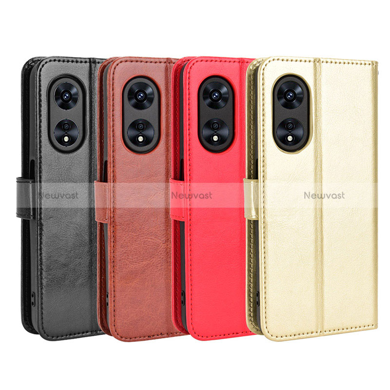 Leather Case Stands Flip Cover Holder BY5 for Oppo A1 5G