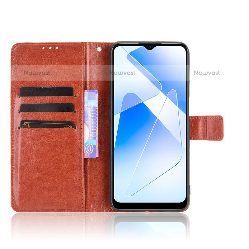 Leather Case Stands Flip Cover Holder BY5 for Oppo A55 5G