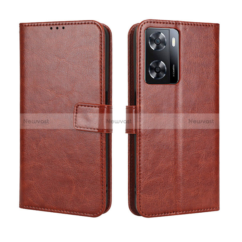 Leather Case Stands Flip Cover Holder BY5 for Oppo A57e