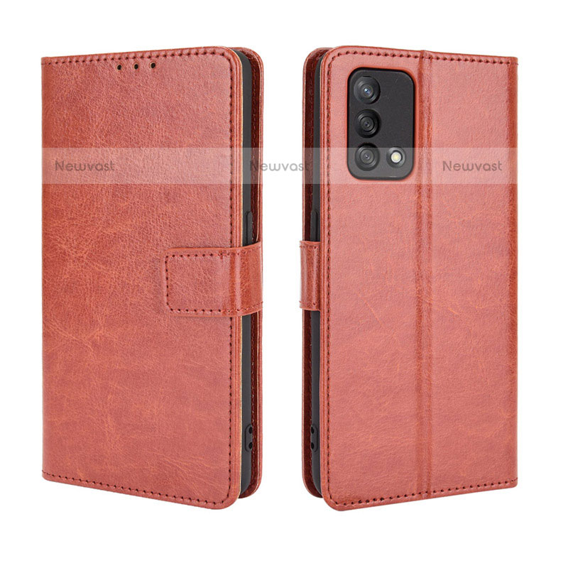 Leather Case Stands Flip Cover Holder BY5 for Oppo A74 4G