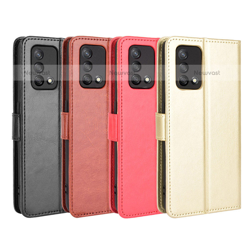 Leather Case Stands Flip Cover Holder BY5 for Oppo A74 4G