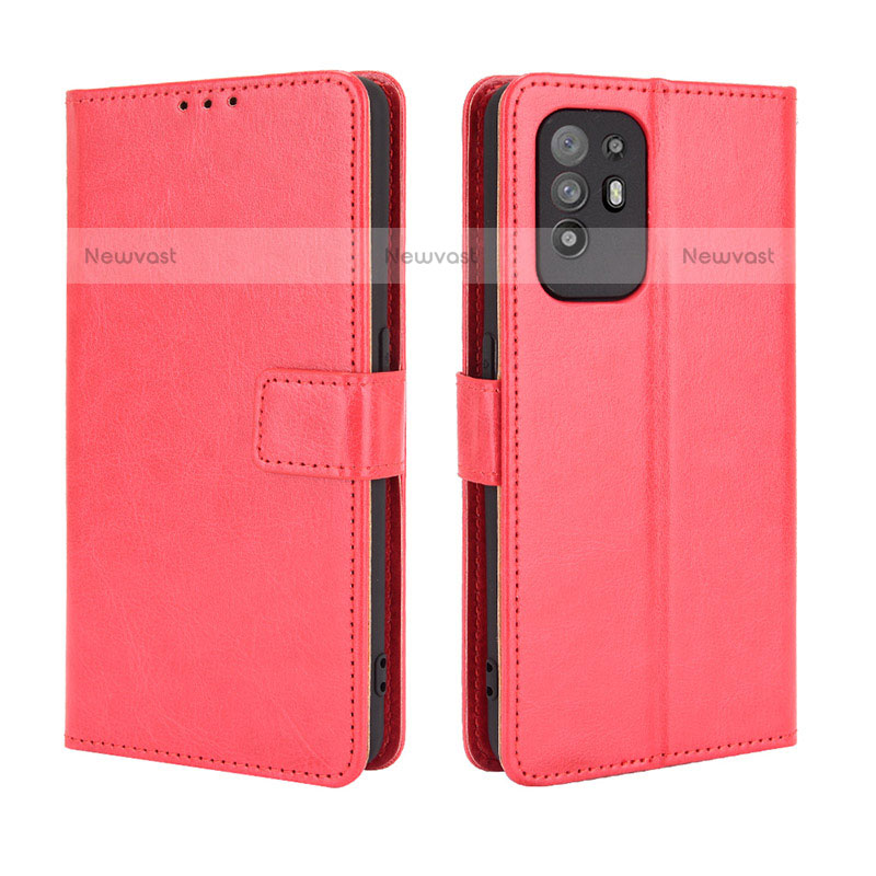 Leather Case Stands Flip Cover Holder BY5 for Oppo A94 5G