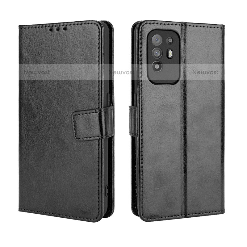 Leather Case Stands Flip Cover Holder BY5 for Oppo A95 5G