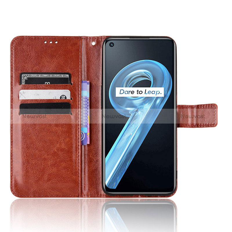 Leather Case Stands Flip Cover Holder BY5 for Oppo A96 4G