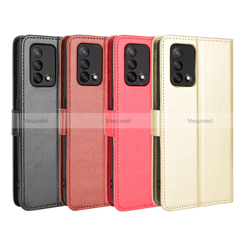 Leather Case Stands Flip Cover Holder BY5 for Oppo F19