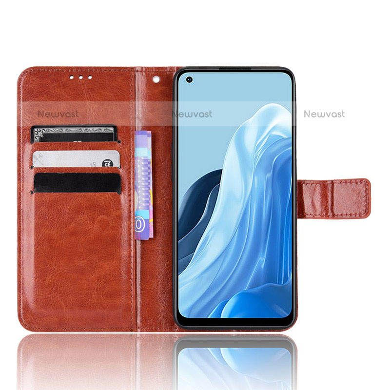 Leather Case Stands Flip Cover Holder BY5 for Oppo F21 Pro 4G