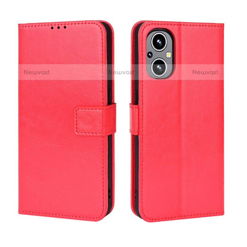 Leather Case Stands Flip Cover Holder BY5 for Oppo F21 Pro 5G