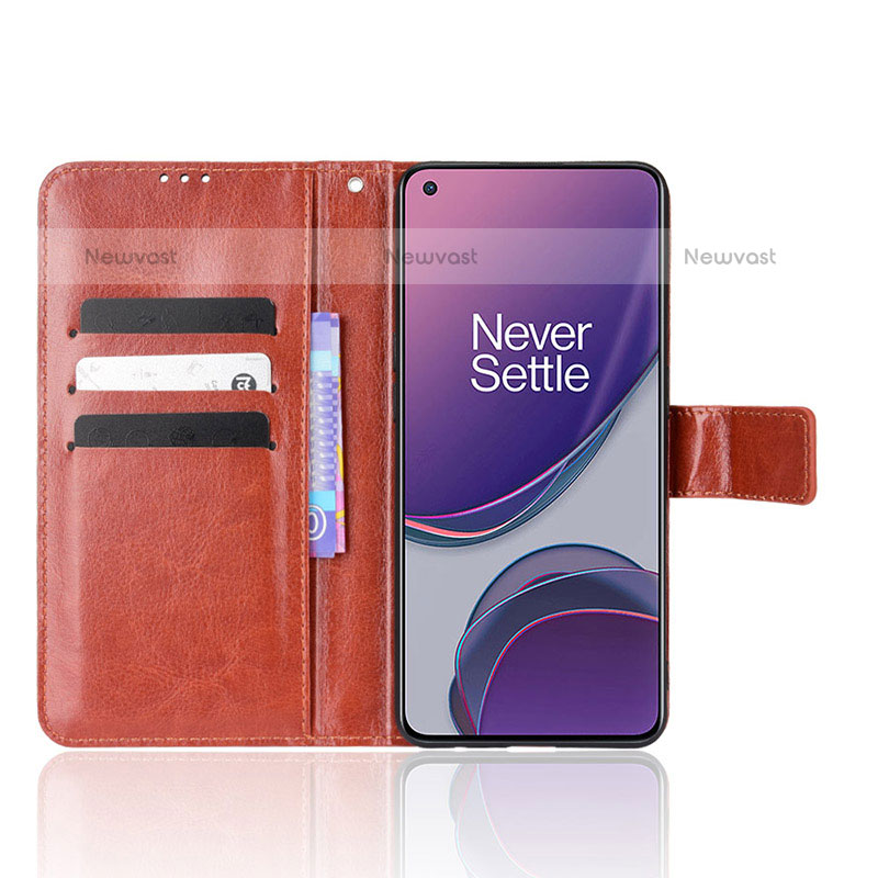 Leather Case Stands Flip Cover Holder BY5 for Oppo F21 Pro 5G