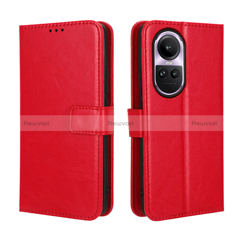 Leather Case Stands Flip Cover Holder BY5 for Oppo Reno10 5G