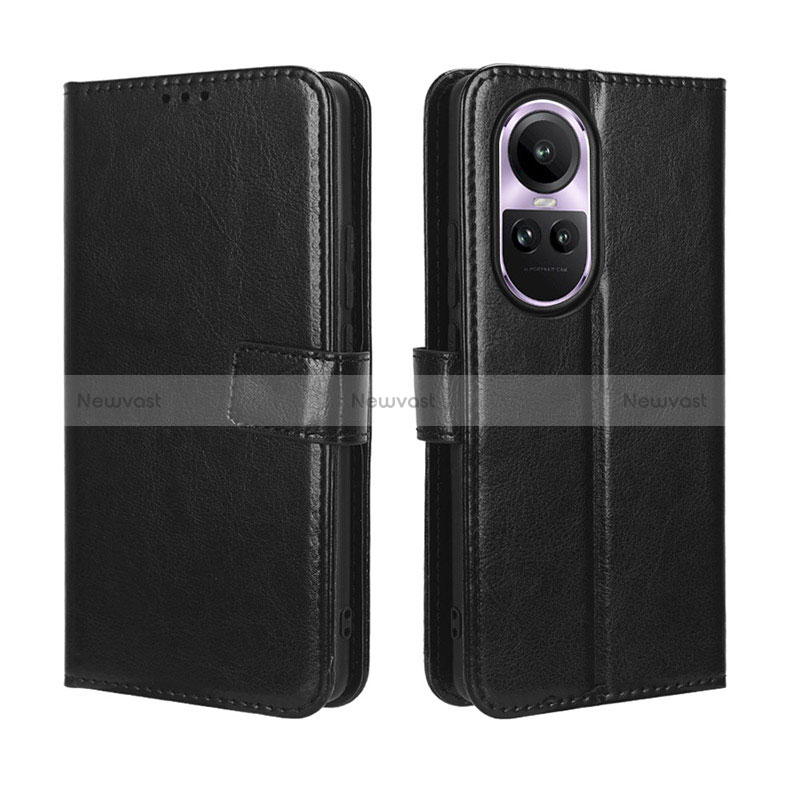 Leather Case Stands Flip Cover Holder BY5 for Oppo Reno10 Pro 5G