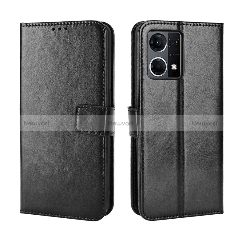 Leather Case Stands Flip Cover Holder BY5 for Oppo Reno7 4G