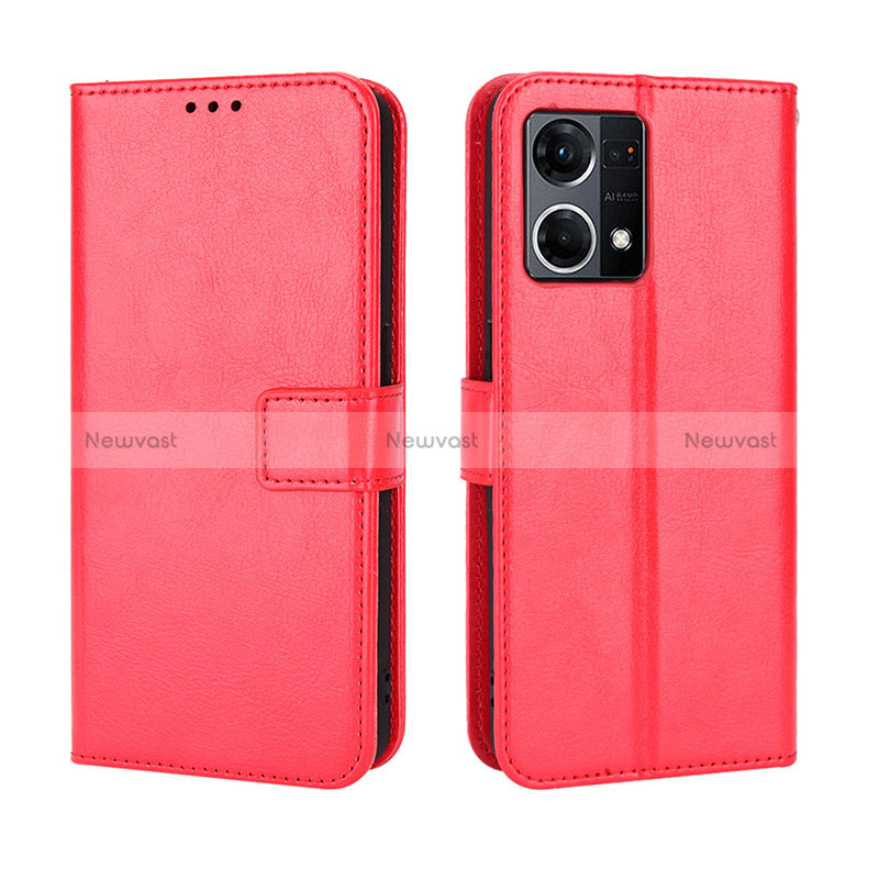 Leather Case Stands Flip Cover Holder BY5 for Oppo Reno8 4G