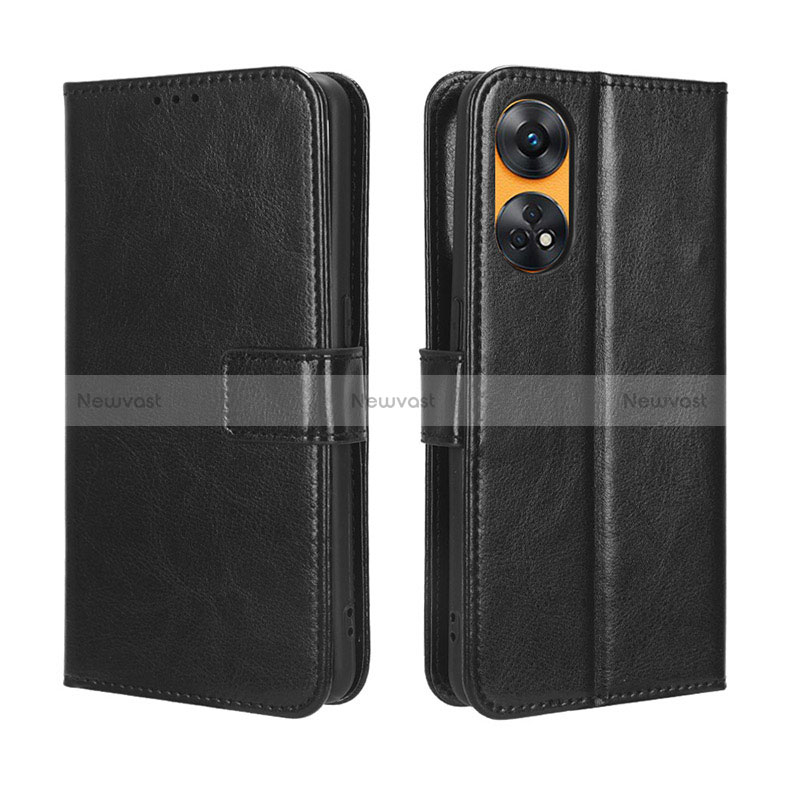 Leather Case Stands Flip Cover Holder BY5 for Oppo Reno8 T 4G