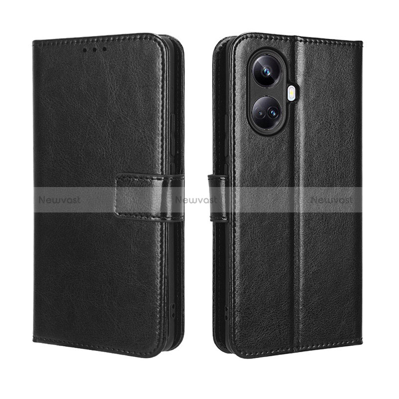 Leather Case Stands Flip Cover Holder BY5 for Realme 10 Pro+ Plus 5G