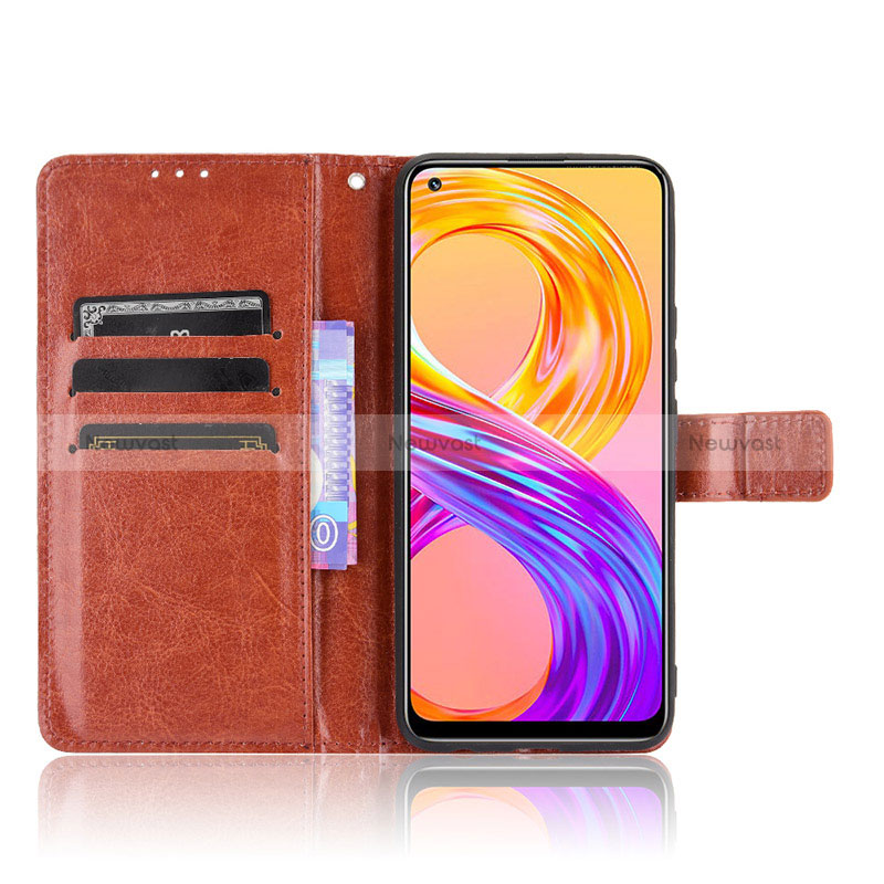 Leather Case Stands Flip Cover Holder BY5 for Realme 8 4G