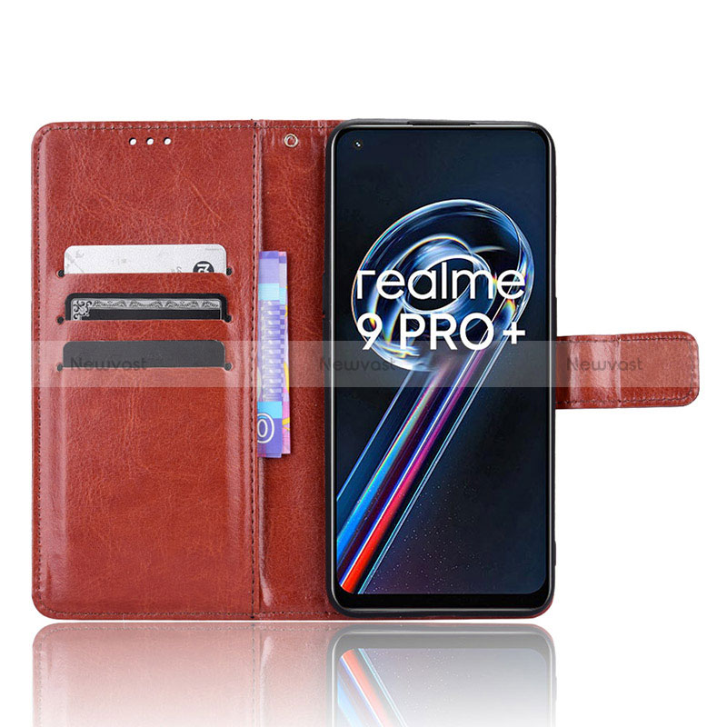 Leather Case Stands Flip Cover Holder BY5 for Realme 9 Pro+ Plus 5G