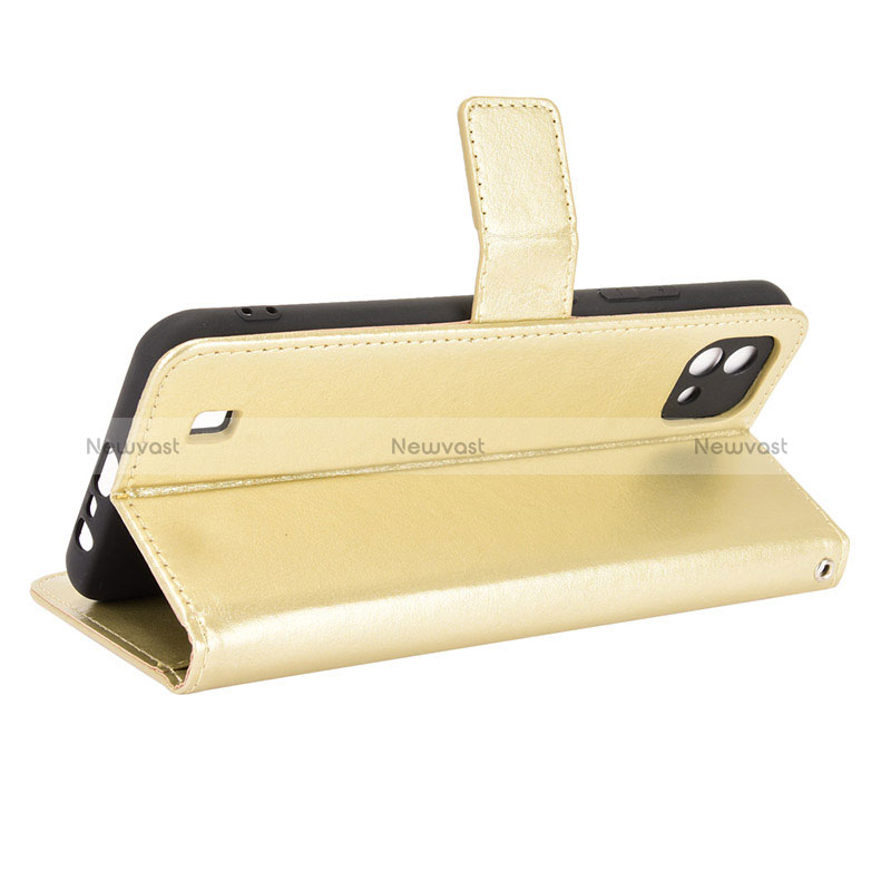 Leather Case Stands Flip Cover Holder BY5 for Realme C11 (2021)