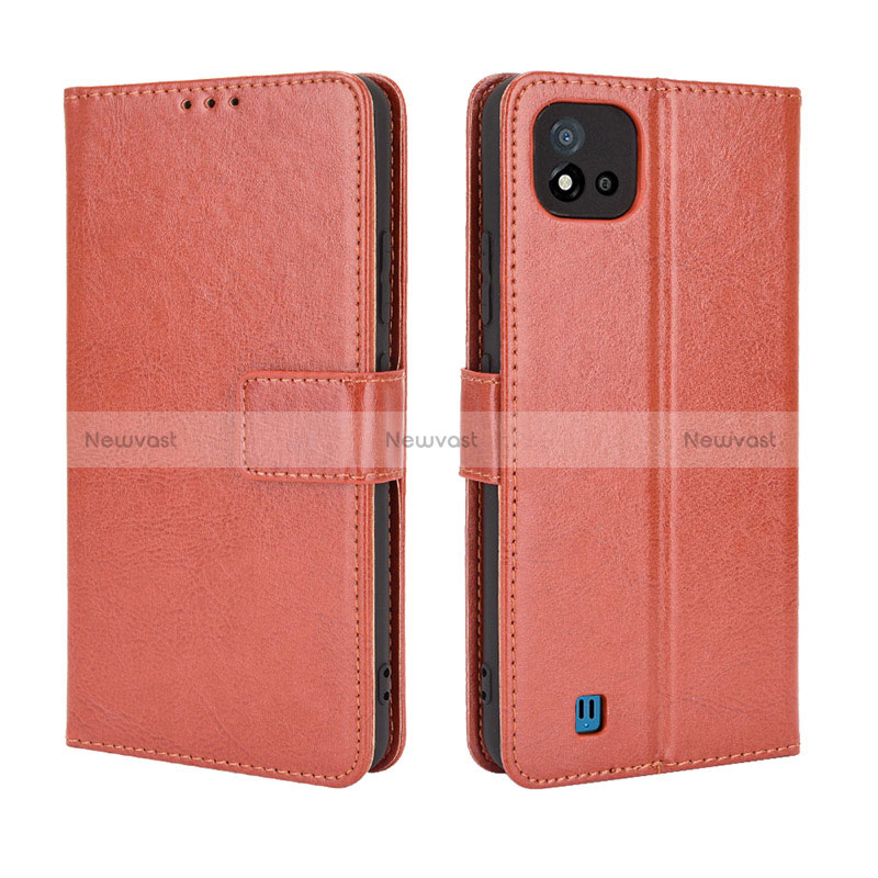 Leather Case Stands Flip Cover Holder BY5 for Realme C20