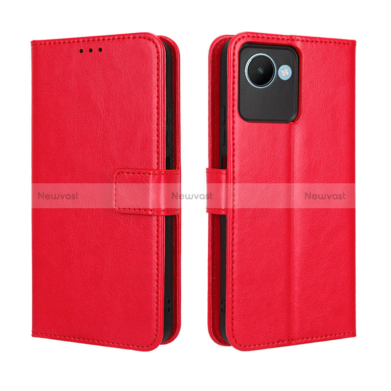 Leather Case Stands Flip Cover Holder BY5 for Realme C30