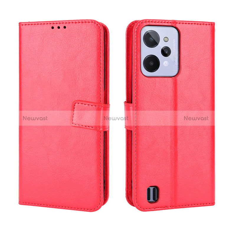 Leather Case Stands Flip Cover Holder BY5 for Realme C31