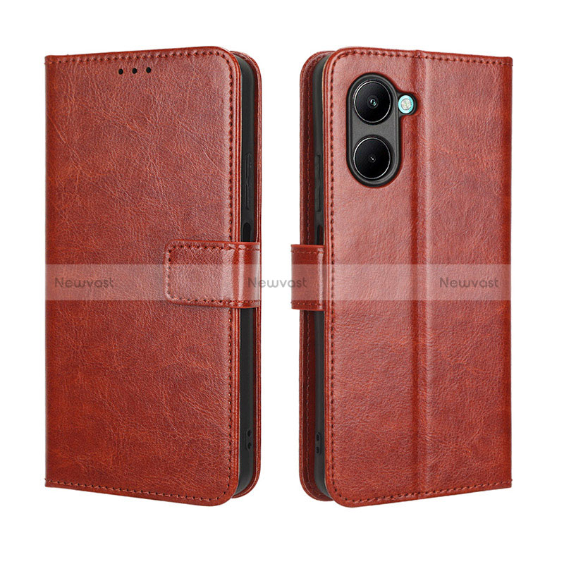 Leather Case Stands Flip Cover Holder BY5 for Realme C33 (2023)