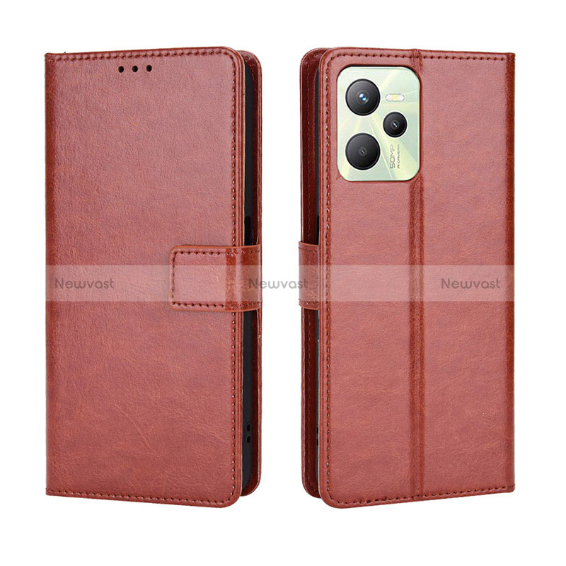 Leather Case Stands Flip Cover Holder BY5 for Realme C35