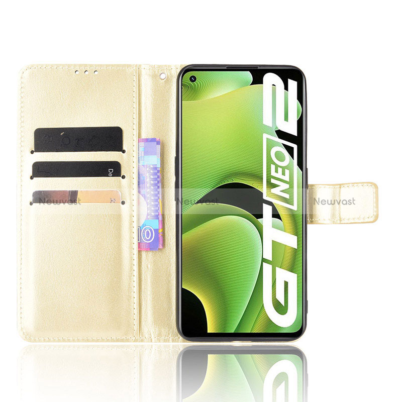 Leather Case Stands Flip Cover Holder BY5 for Realme GT Neo2 5G