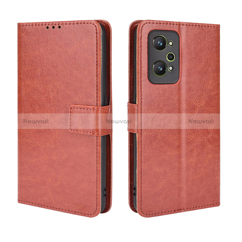 Leather Case Stands Flip Cover Holder BY5 for Realme Q5 Pro 5G