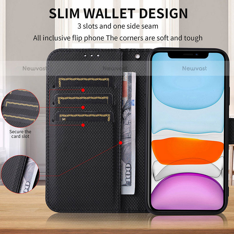 Leather Case Stands Flip Cover Holder BY5 for Samsung Galaxy XCover 6 Pro 5G