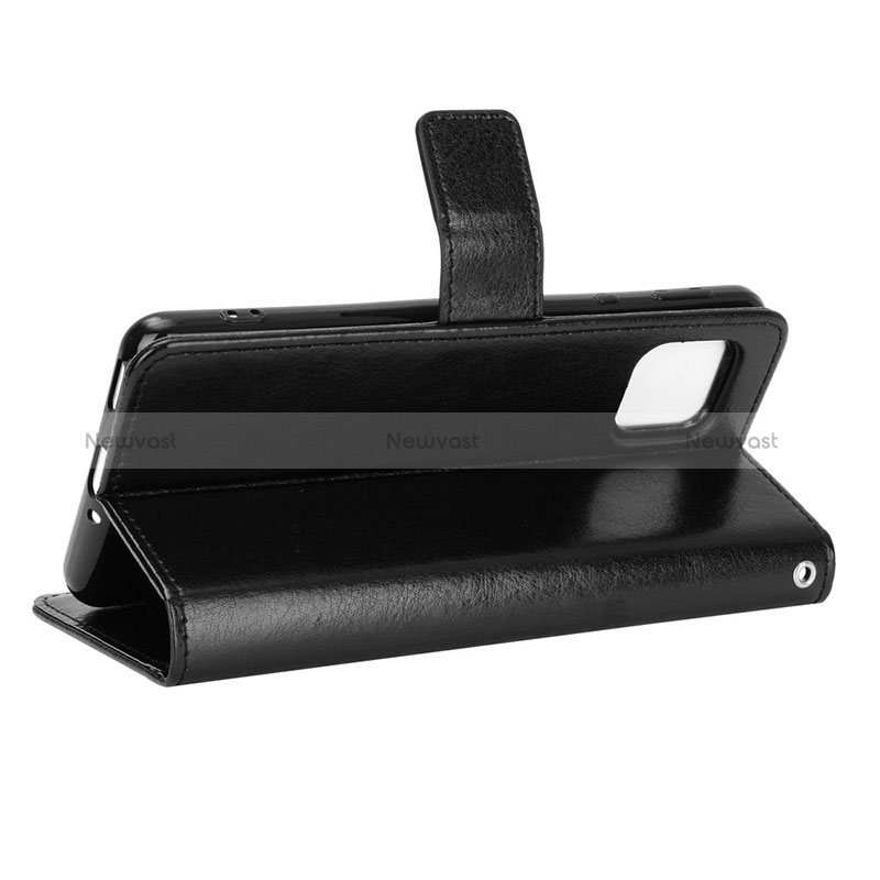 Leather Case Stands Flip Cover Holder BY5 for Sharp Aquos Sense4