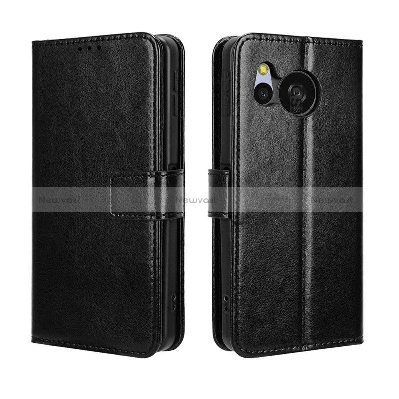 Leather Case Stands Flip Cover Holder BY5 for Sharp Aquos Sense8