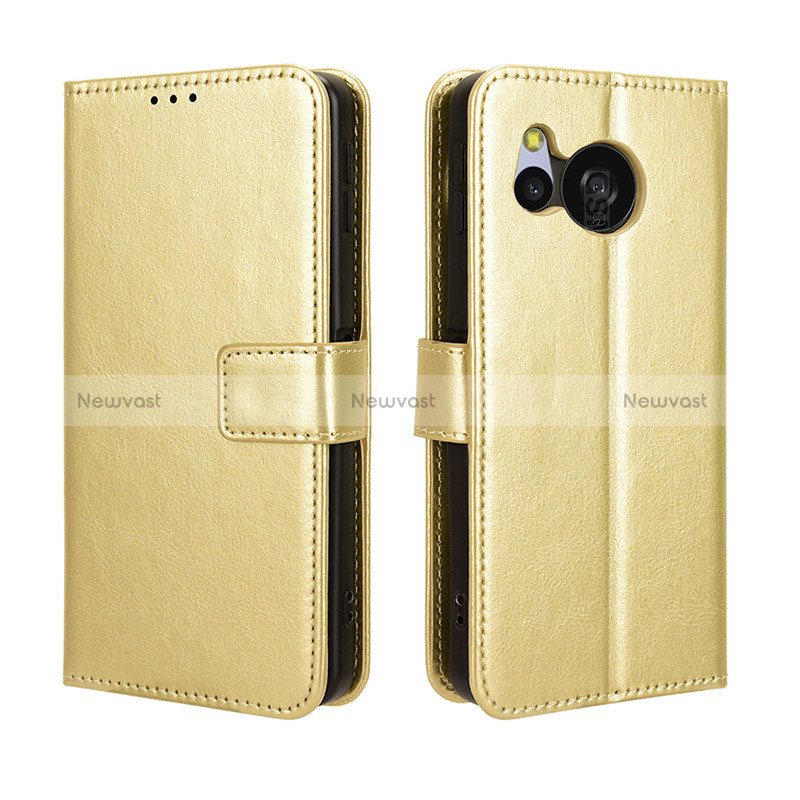 Leather Case Stands Flip Cover Holder BY5 for Sharp Aquos Sense8