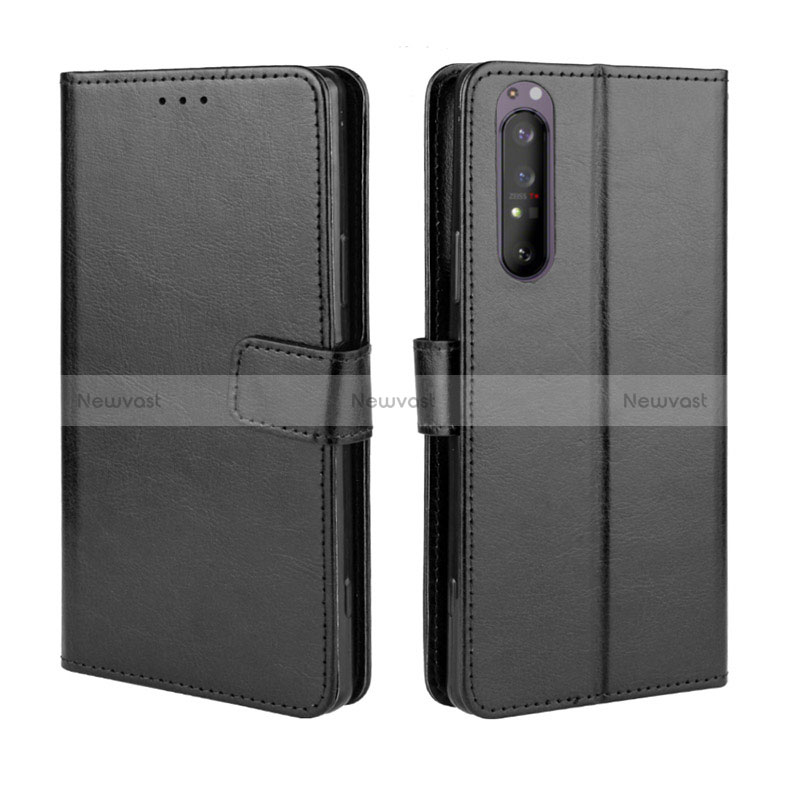 Leather Case Stands Flip Cover Holder BY5 for Sony Xperia 1 II