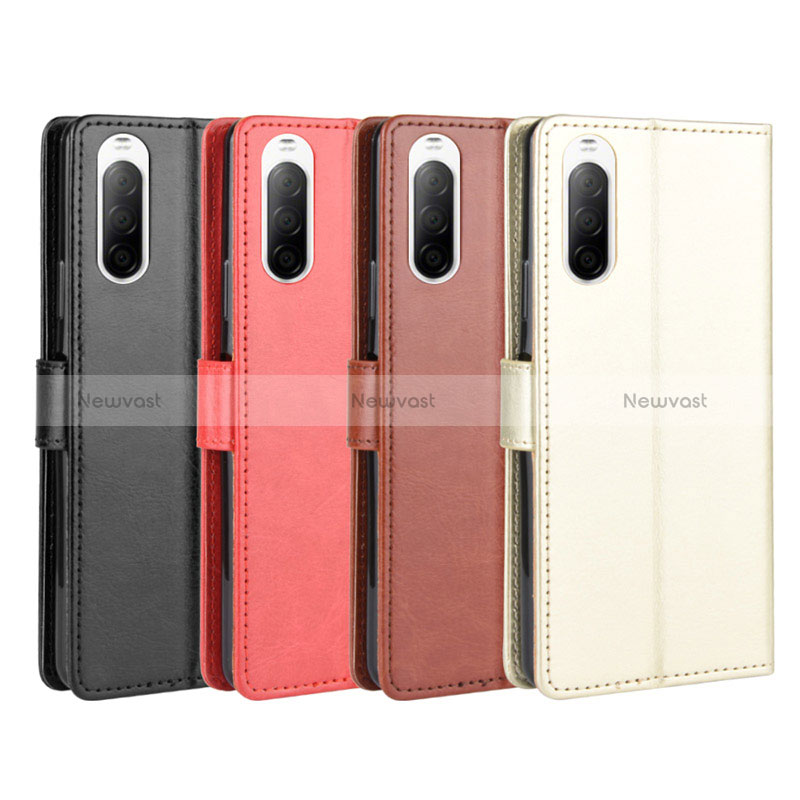 Leather Case Stands Flip Cover Holder BY5 for Sony Xperia 10 II