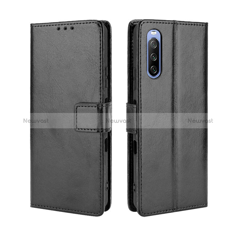 Leather Case Stands Flip Cover Holder BY5 for Sony Xperia 10 III Lite